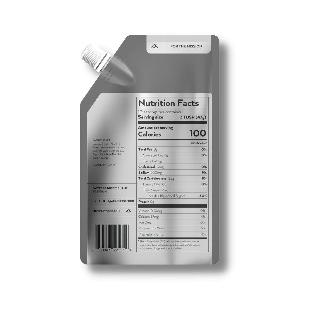 Fastfood gel pouch original flavor nutrition facts