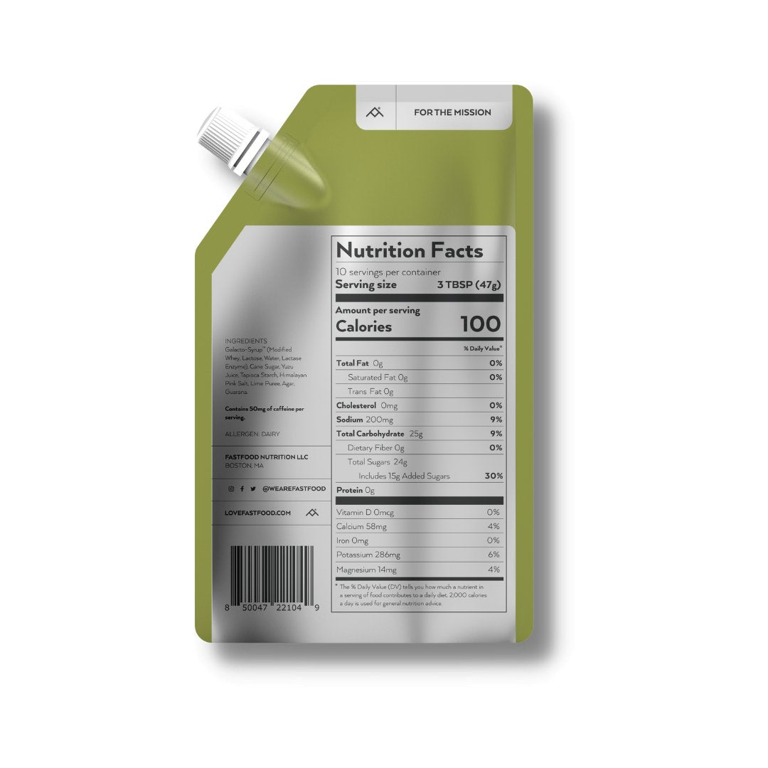 Gel Pouch- Fastfood - Nutrition Facts -